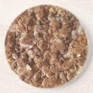 chocolate chip rice cake coaster
