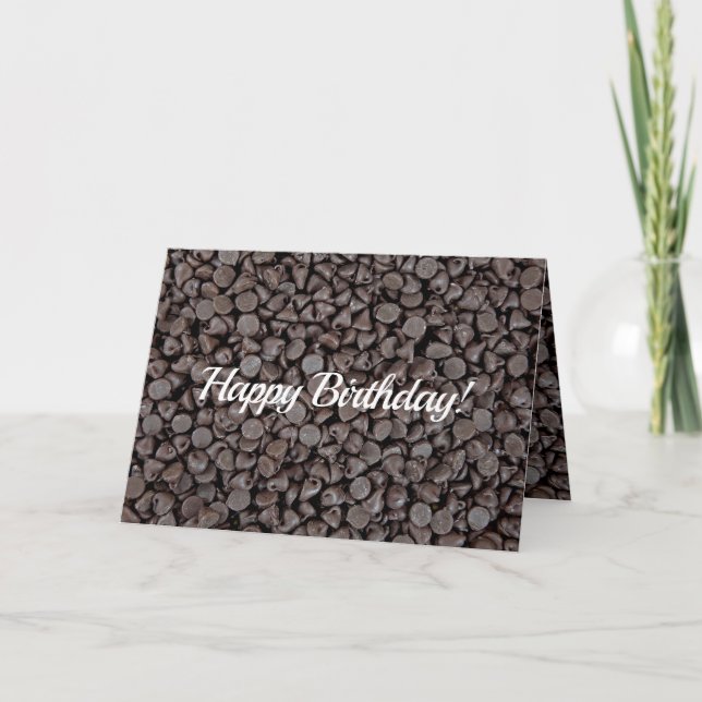 Chocolate Chips birthday Card (Front)