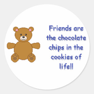 Chocolate Chips Classic Round Sticker