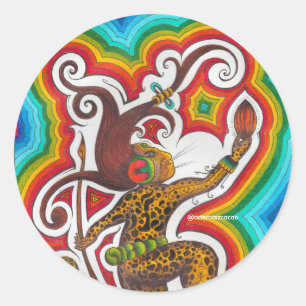 Chocolate Classic Round Sticker