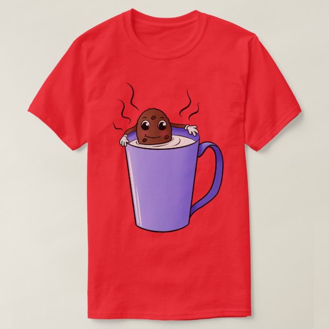 Chocolate Cookie In A Mug T-Shirt (Design Front)
