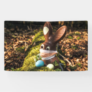 Chocolate Corona Easter Bunny Banner