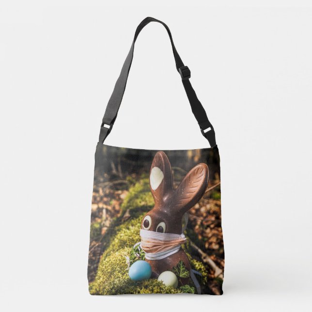 Chocolate Corona Easter Bunny Crossbody Bag (Back)