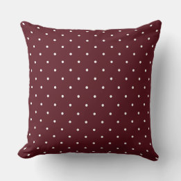 Chocolate Cosmos and white dots  Cushion