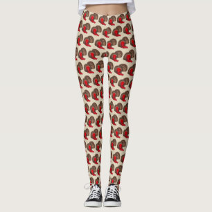 Chocolate Covered Cherry Cordial Valentine's Candy Leggings