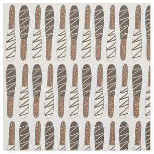 Chocolate Covered Dipped Pretzel Rods Sticks Salty Fabric