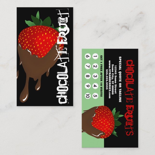 chocolate covered fruit grunge loyalty (Front/Back)