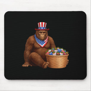 Chocolate Covered Strawberries Bigfoot 4th Of July Mouse Mat