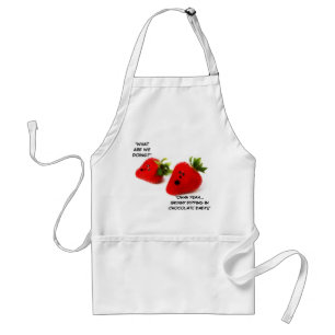 Chocolate Covered Strawberry Joke Standard Apron