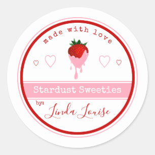chocolate covered strawberry labels