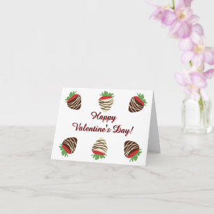 Chocolate-Covered Strawberry Valentine's Day Card