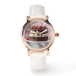 Chocolate Cream Birthday Cake With Strawberries,  Watch