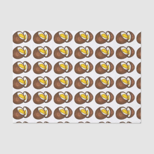 Chocolate Cream Easter Egg Print Eggs Candy Tissue Paper (Front)
