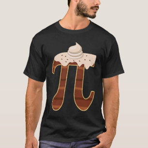 Chocolate Cream Pi Day Pie Math Foodie Pun Nerd T-Shirt