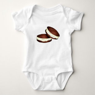 Chocolate Cream Whoopie Pie Pies PA Dutch Maine Baby Bodysuit