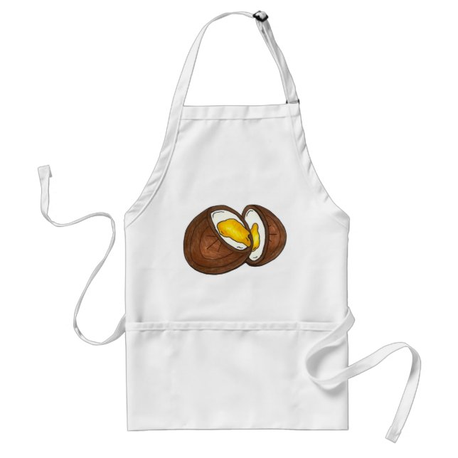 Chocolate Creme Cream Egg Easter Basket Candy Standard Apron (Front)