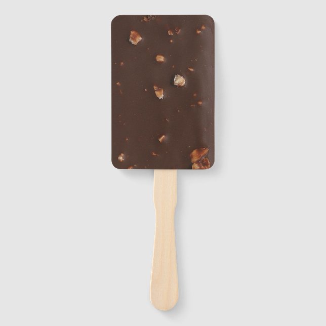 Chocolate Crunch Ice Cream Bar Hand Fan (Front)