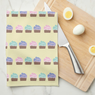 Chocolate Cupcake Baker Kitchen Tea Towel