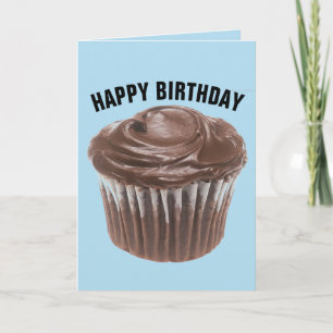 CHOCOLATE CUPCAKE BIRTHDAY CARD