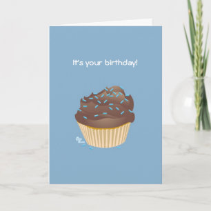 Chocolate Cupcake Birthday Card