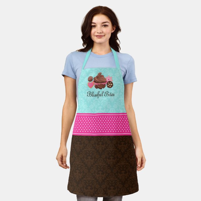 Chocolate Cupcake Cake Pops Cookies Desserts Apron (Worn)