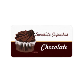 Chocolate Cupcake Labels