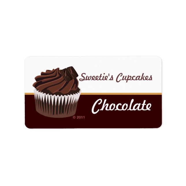 Chocolate Cupcake Labels (Front)