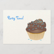Chocolate Cupcake Party Invitation