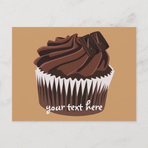 Chocolate Cupcake Postcard