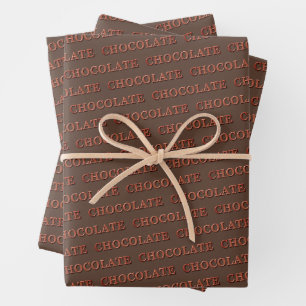 Chocolate Custom Gift Wrapping Paper Sheet