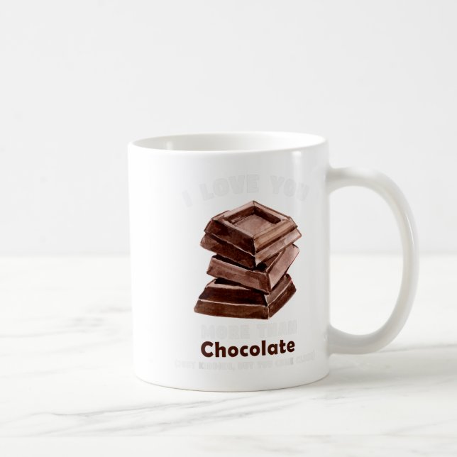 Chocolate Cute Valentines Day  Coffee Mug (Right)