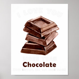 Chocolate Cute Valentines Day Poster