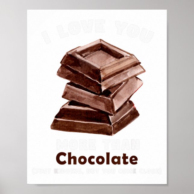 Chocolate Cute Valentines Day  Poster (Front)
