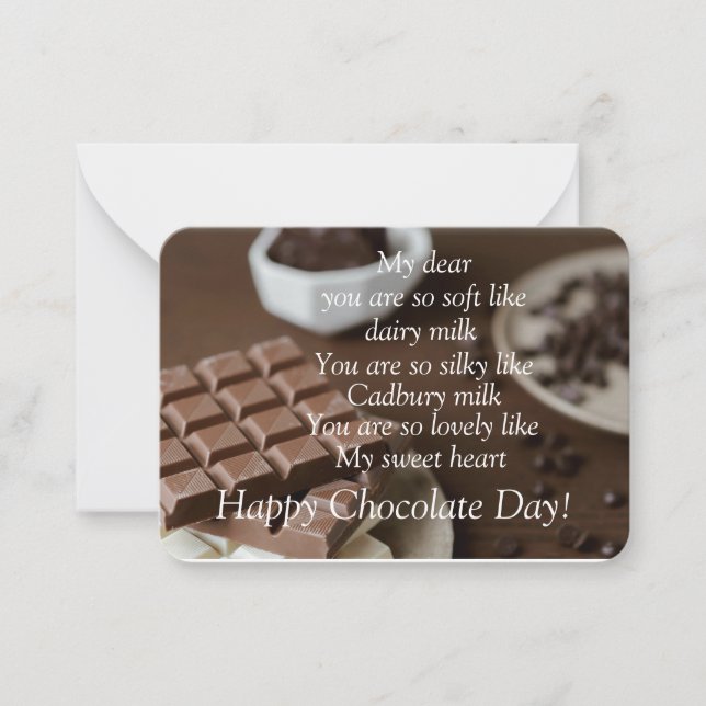 Chocolate day card  (Front)