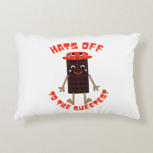 Chocolate day design decorative cushion