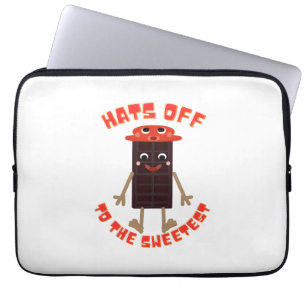 Chocolate day design laptop sleeve