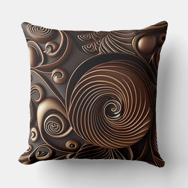Chocolate Decorative Pillow (Front)