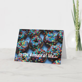 Chocolate Donuts with Sprinkles Card