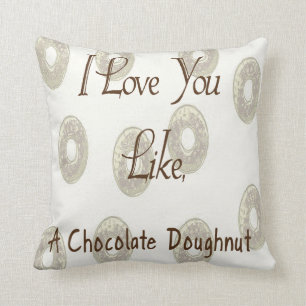 Chocolate Doughnut Cushion