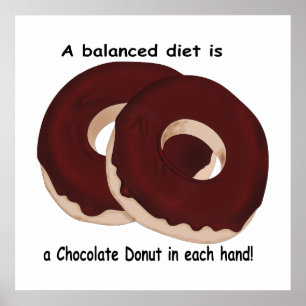 Chocolate Doughnut Diet Print