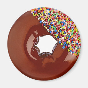 Chocolate Doughnut Magnet