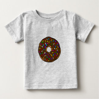Chocolate Doughnut Rainbow Colourful Sprinkles Art Baby T-Shirt