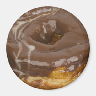 Chocolate Doughnut Refrigerator or Locker Magnet