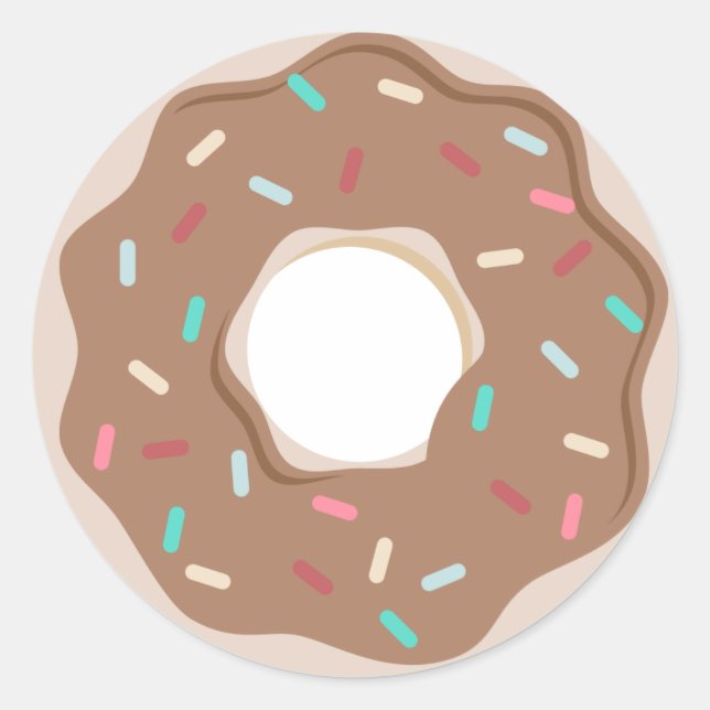 Chocolate Doughnut Sticker (Front)
