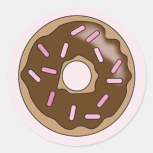 Chocolate Doughnut Sticker