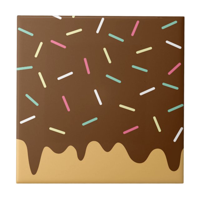 Chocolate Doughnut Tile (Front)
