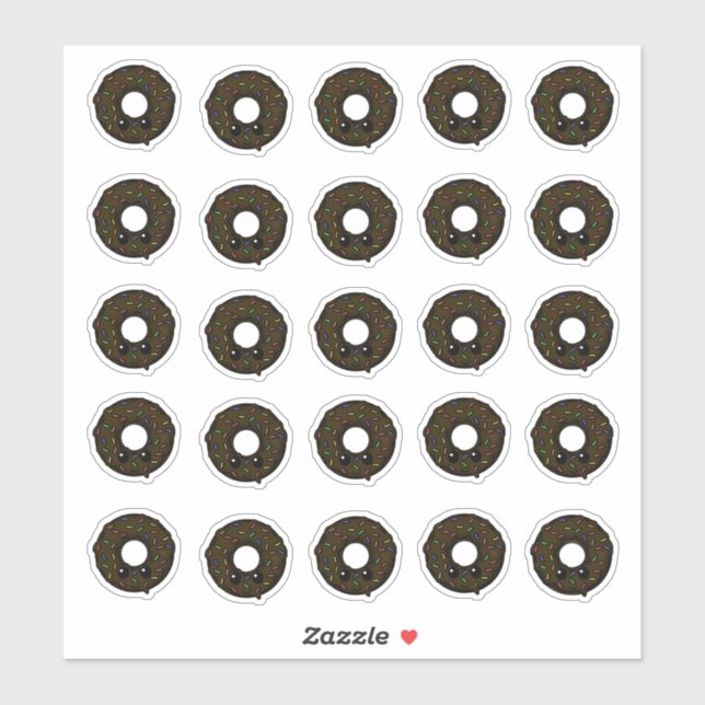 Chocolate Doughnut with Chocolate Frosting Sprinkl (Sheet)