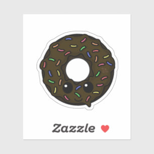 Chocolate Doughnut with Chocolate Frosting Sprinkl