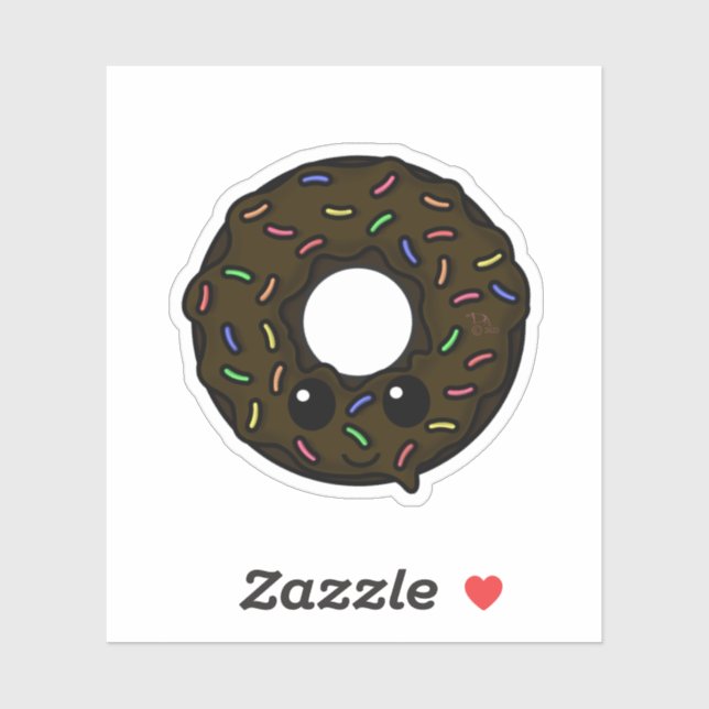 Chocolate Doughnut with Chocolate Frosting Sprinkl (Sheet)