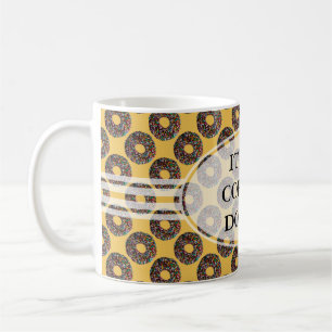 Chocolate Doughnut with colourful sprinkles Coffee Mug